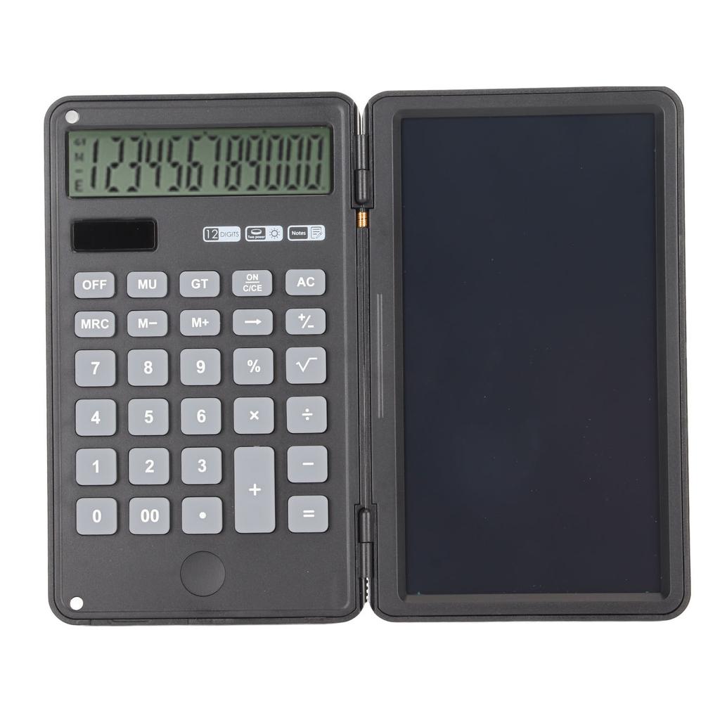 6 Inch Calculators 12 Digit Memo Lock Function Key Silence Dual Power Supply Desktop Calculator with Notepad for Office