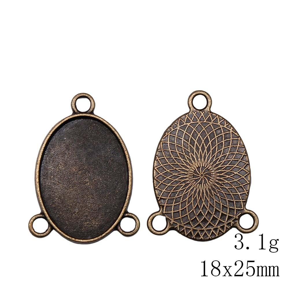 NewArrivals Accessories Jewelry Three-Hole Multi Size Glass Cabochon Base Setting Tray Accessories Parts Souvenir Men's Accessories