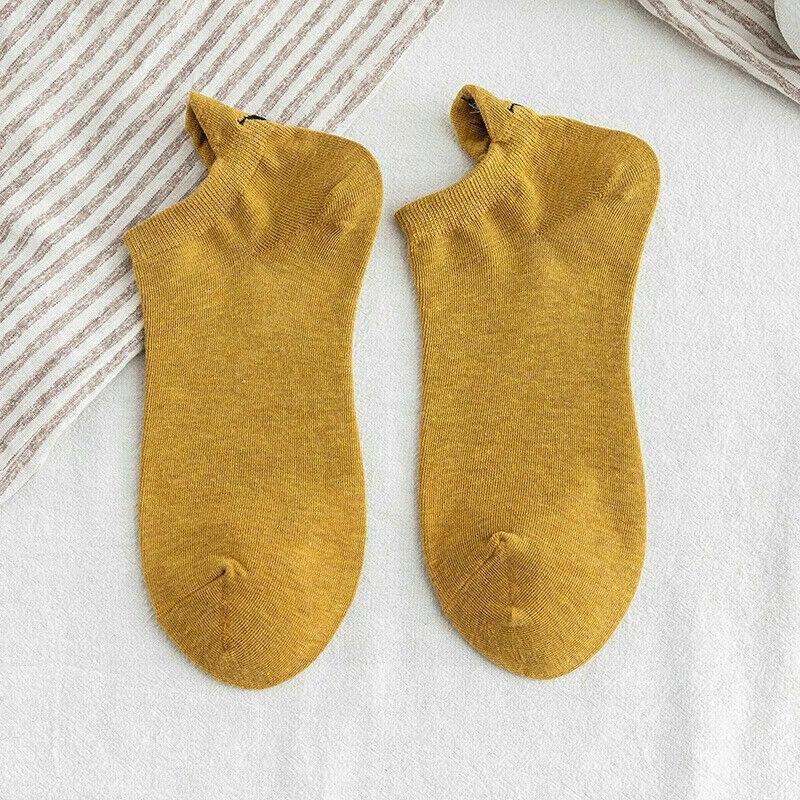 Șosete scurte, șosete gleznă, șosete femei, șosete damă, șosete, modă femei, șosete la modă, șosete bumbac, șosete de vară, șosete Smiley GZW
