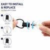7.6M/15M/30M LED String Lights E12 G40 Bulbs 50 LEDs Waterproof Outdoor Garden Garland for Wedding Decoration