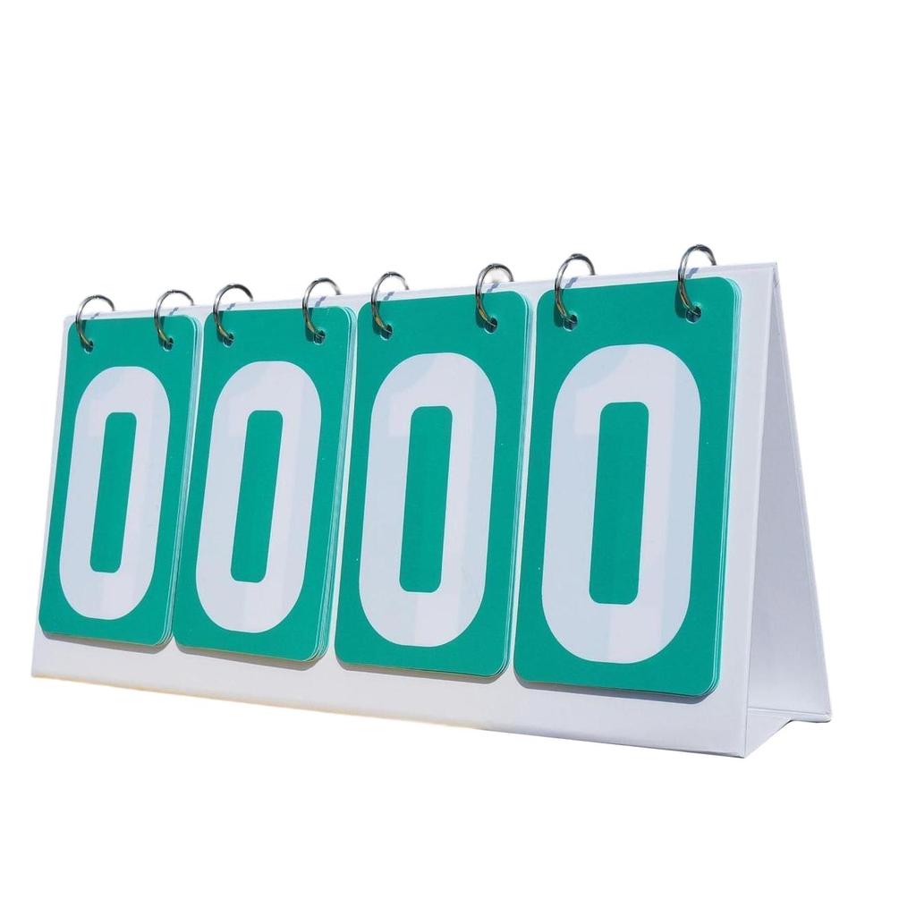 Sports Scoreboard 4 Digits Multipurpose Tabletop Score Flip
