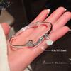 Ruyi Buddha's Hand Lotus Silver Bracelet 9999 Sterling - Women's Ethnic Fashion Charm