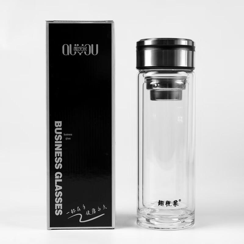 Business Double-Wall Glass Tea Infuser Bottle