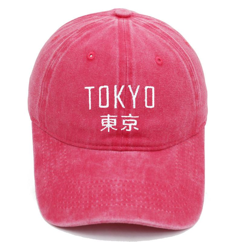 Vintage Water Wash Cotton Baseball Cap With Embroidered Letters For Outdoor Sun Protection