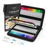 Shuttle Art Brush Pen Watercolor Brush 70 Colors Set with 1 Coloring Book Marker Watercolor Twin Marker Water Based Brush Pen Fine Point Pen Water