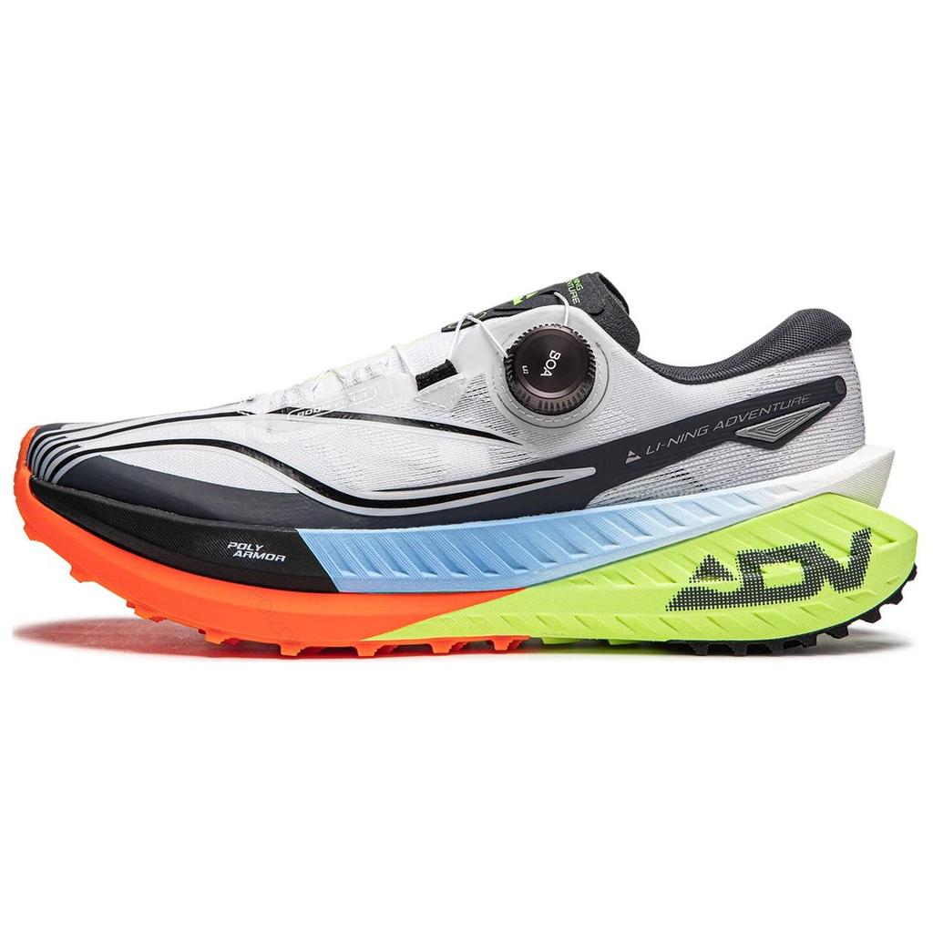 Li Ning Rahat Çok Yönlü Şok Emici Aşınmaya Dayanıklı Düşük Bilekli Koşu Ayakkabıları Unisex Spor Ayakkabı Beyaz Siyah Mavi ARNU001-1