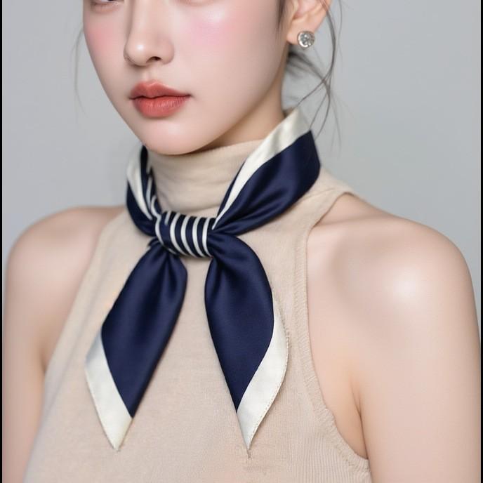 New 70cm Small Square Scarf Women Silk Scarf Spring and Autumn Hundred with Scarf Career Neckerchiefs