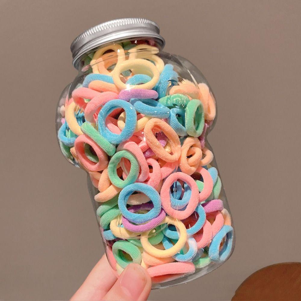 100ks/krabice Sponky do vlasů Elastické gumičky do vlasů Příslušenství do vlasů Držák na culík Gumičky Dámské