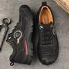 Fashion Fashion Outdoor Men's Shoes Casual Hiking Shoes Men Genuine Leather Travel Climbing Camping Footwear Brand Comfortable Sneakers