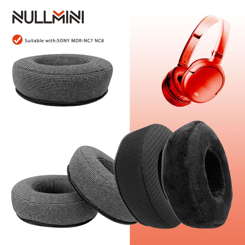 NullMini Replacement Earpads for Sony MDR NC8 NC7 Headphones Ear Cushion Earmuffs Velour Sleeve Headband