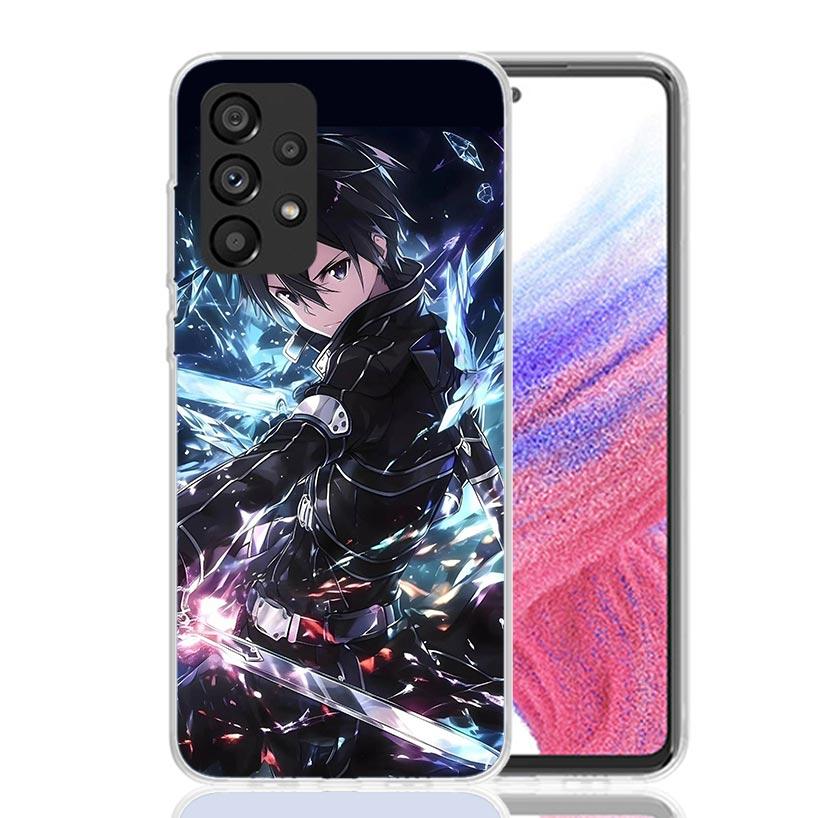 Sword Art Online Kirito Phone Case For Samsung Galaxy A17 A16 A14 A15 A13 A57 A56 A54 A55 A53 A37 A36 A34 A35 A33 A26 A24 A25 A2