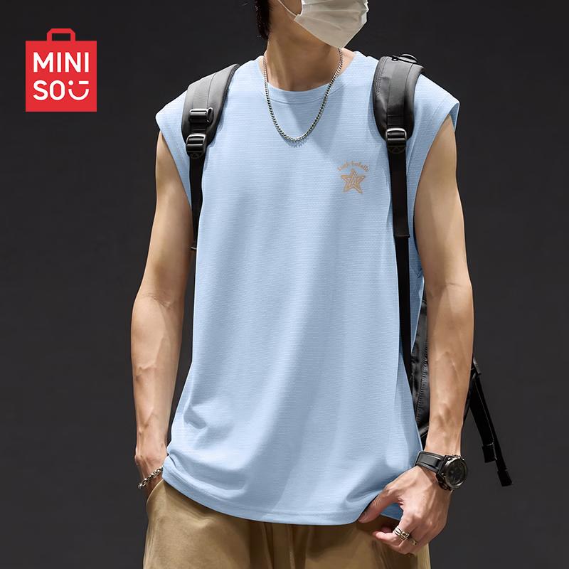 MINISO Men's Quick-Dry Sleeveless T-Shirt