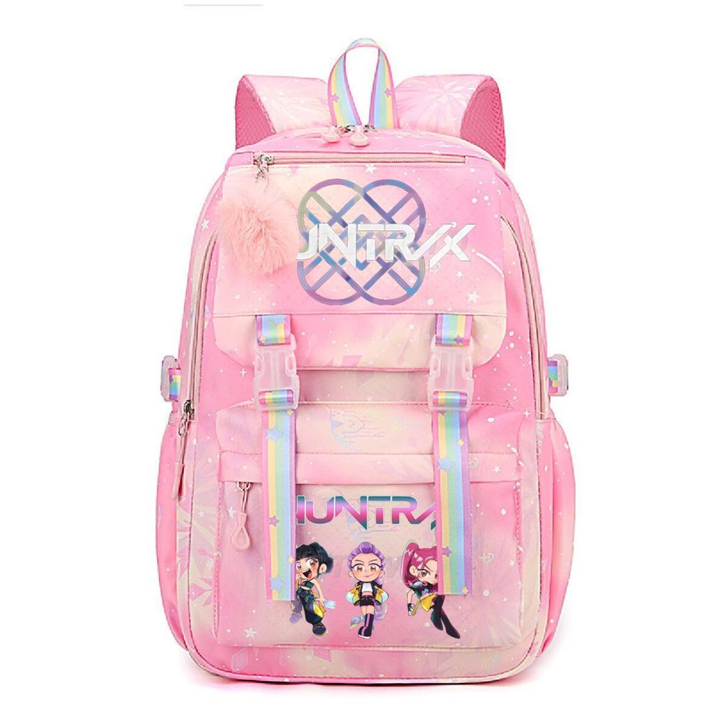 Ins Style Witch Hunter Group Printing Student Backpack Hot Sale New KPop Large Capacity Student Backpack