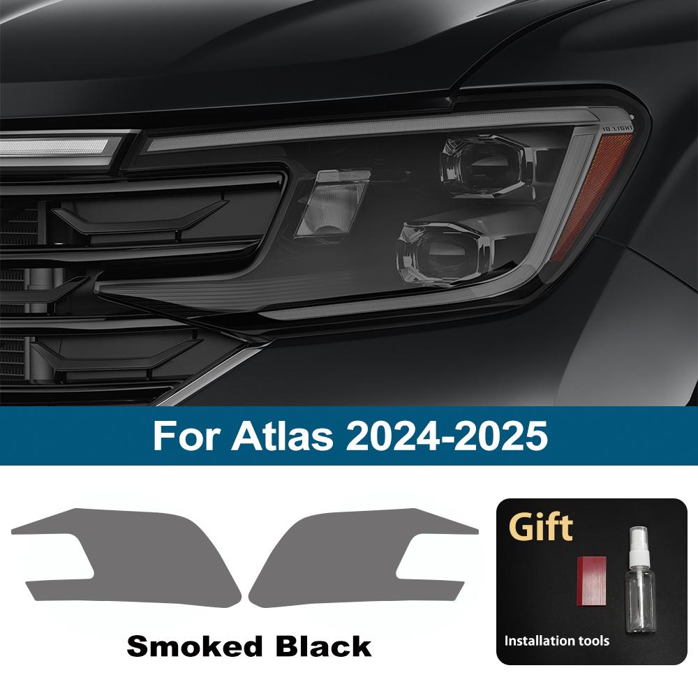 

Smoke Black Pre Cut Car Headlight Protective Film for Volkswagen Atlas 2026-2026 TPU PPF Anti-Scratch Auto Vinyl Wrapping Film For Atlas 24-26 SMK