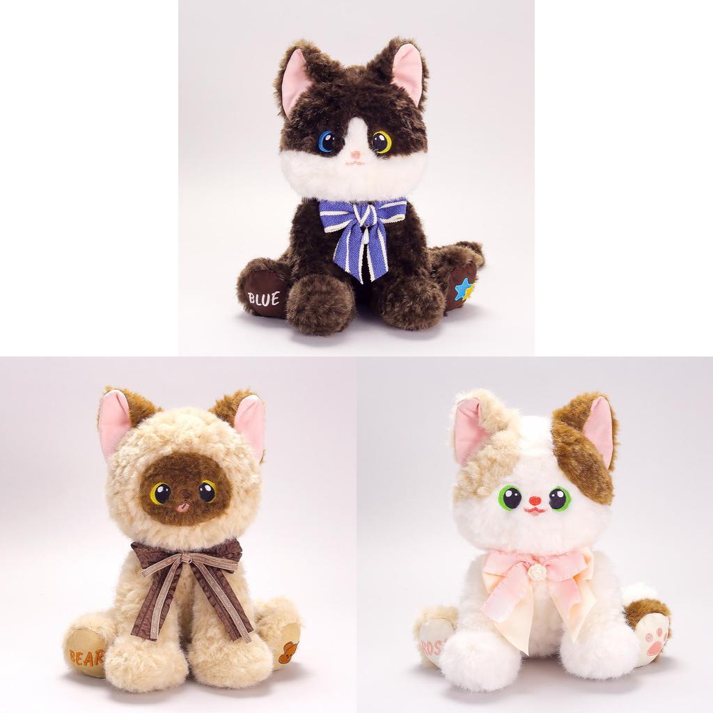 Cat Plush Toy For Kids With Super Soft Polyester Fabric Gift For Childrens Birthday
