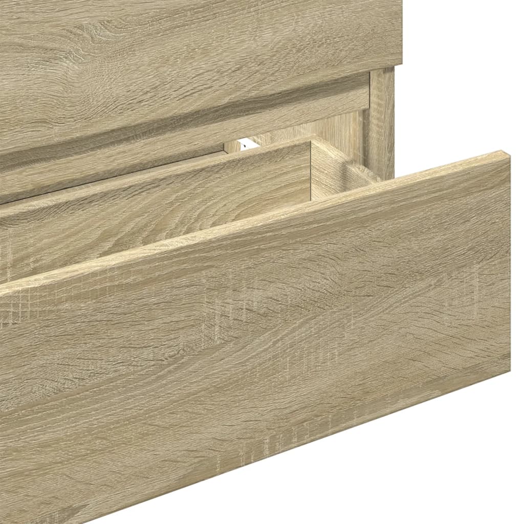 Washbasin Cabinet in Sonoma Oak 80 x 38.5 x 45 cm Particleboard