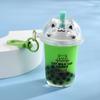 Creative And Cute Milk Tea Cups, Cat's Pearl Milk Tea Keychains, Internet-famous Sand Bottles, Car Key Chains, Bag Pendants
