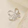 "Stainless Steel Butterfly Open Ring: European & American Light Luxury Style"