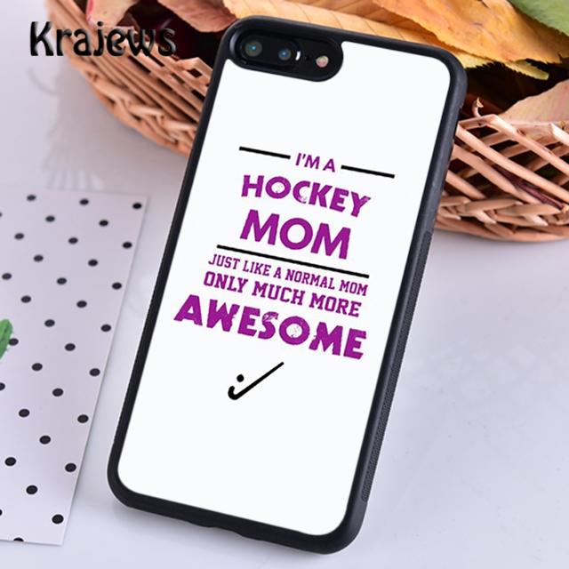 

Hockey Mom Like A Normal Only Awesome Phone Case For iPhone 16 15 SE2020 14 6 7 8 plus 11 12 13 pro max coque Shell Fundas iPhone 6 6s