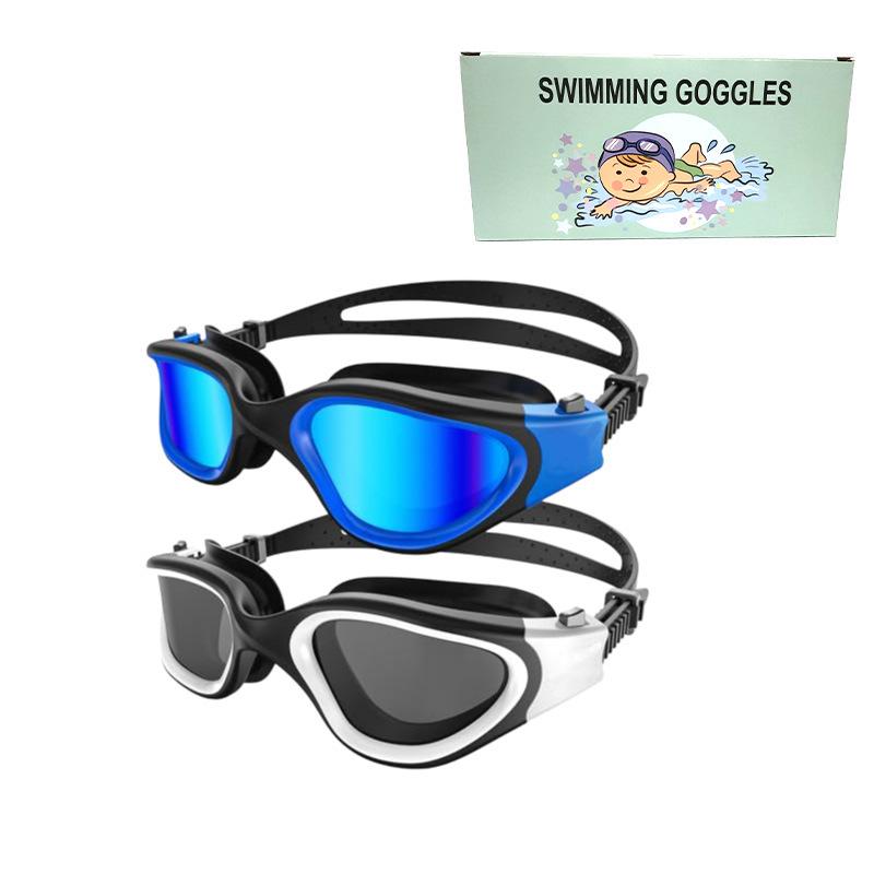 High-Definition Waterproof Anti-Fog Swimming Goggles - Unisex Casual & Professional Style
