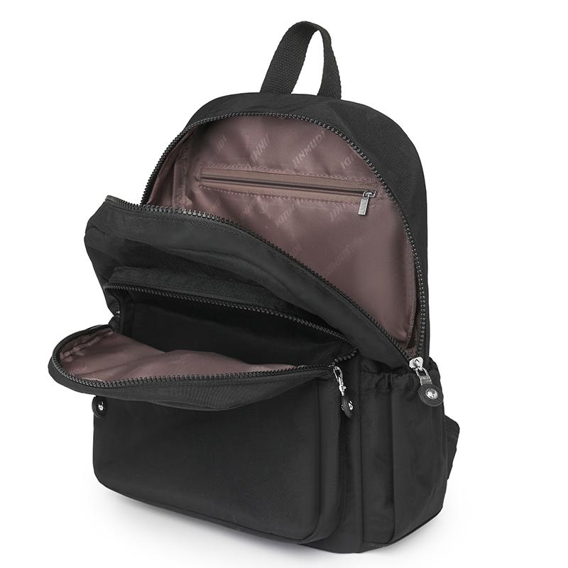 Lightweight Backpack Sleeve Pull Rod Women's Travel Backpack Water-repellent Nylon Schoolbag