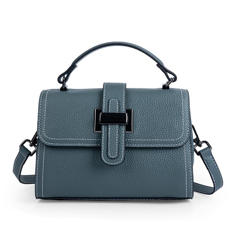 Cowhide High-grade Sense Small Square Bag Genuine Leather Handbag Women's Everything Temperament Shoulder Bag Women's Bag