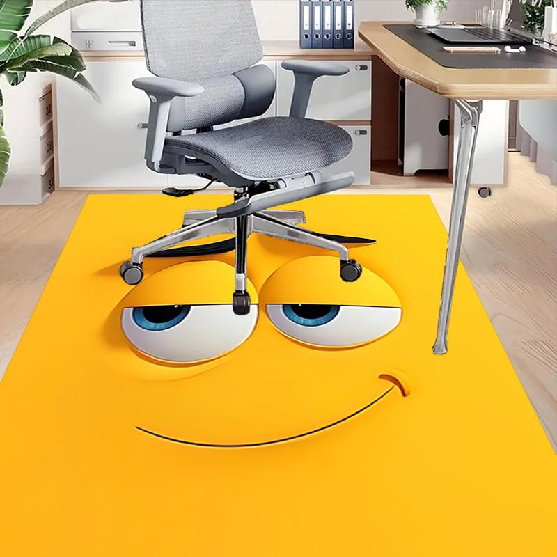 1PC smiley face Extra Large Non Slip Floor carpet, Office, family, bedroom, Studio Large Area Rug Indoor Rugs