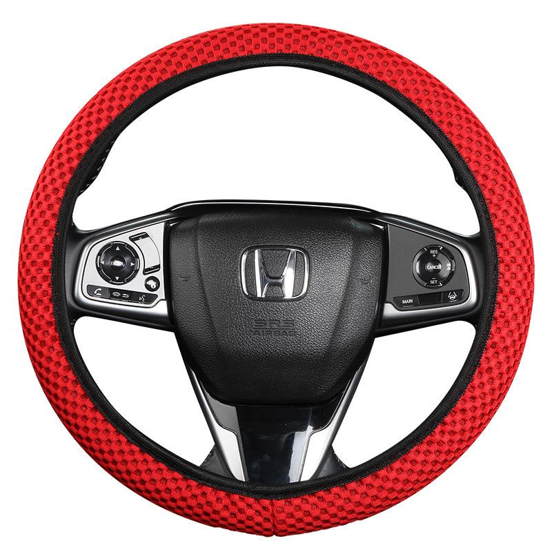 Breathable, Non-Slip, Sweat-Absorbent Car Steering Wheel Cover - Universal Fit for All Seasons