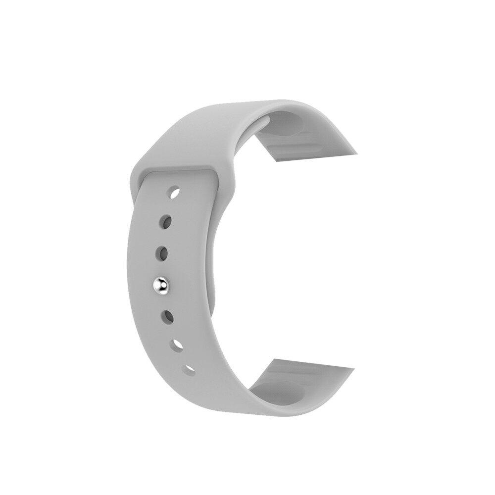 

Ремешок для умных часов Y68 D20, силиконовый водонепроницаемый сменный браслет из мягкого ТПУ для умных часов Y68s D20s, умный браслет серый