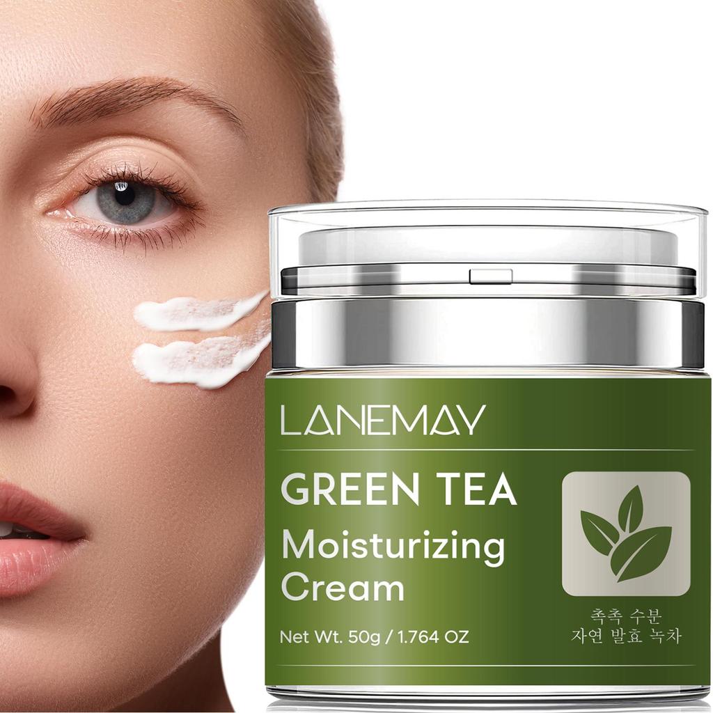 Green Tea Moisturizing Cream - Replenishes Moisture, Soothes & Protects Skin, Strengthens the Skin Barrier