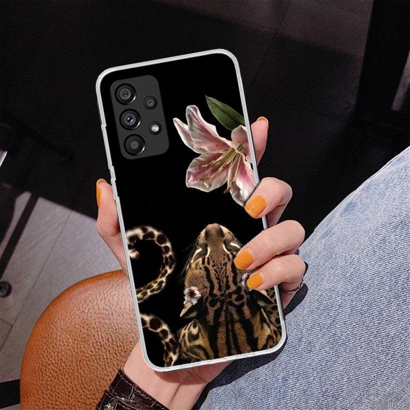 Pink Leopard Print Phone Case For Samsung Galaxy A52 A32 A22 A12 A51 A31 A50S A30S A20S A10S Note 20 Ultra 10 Plus S10 A72 A71 G