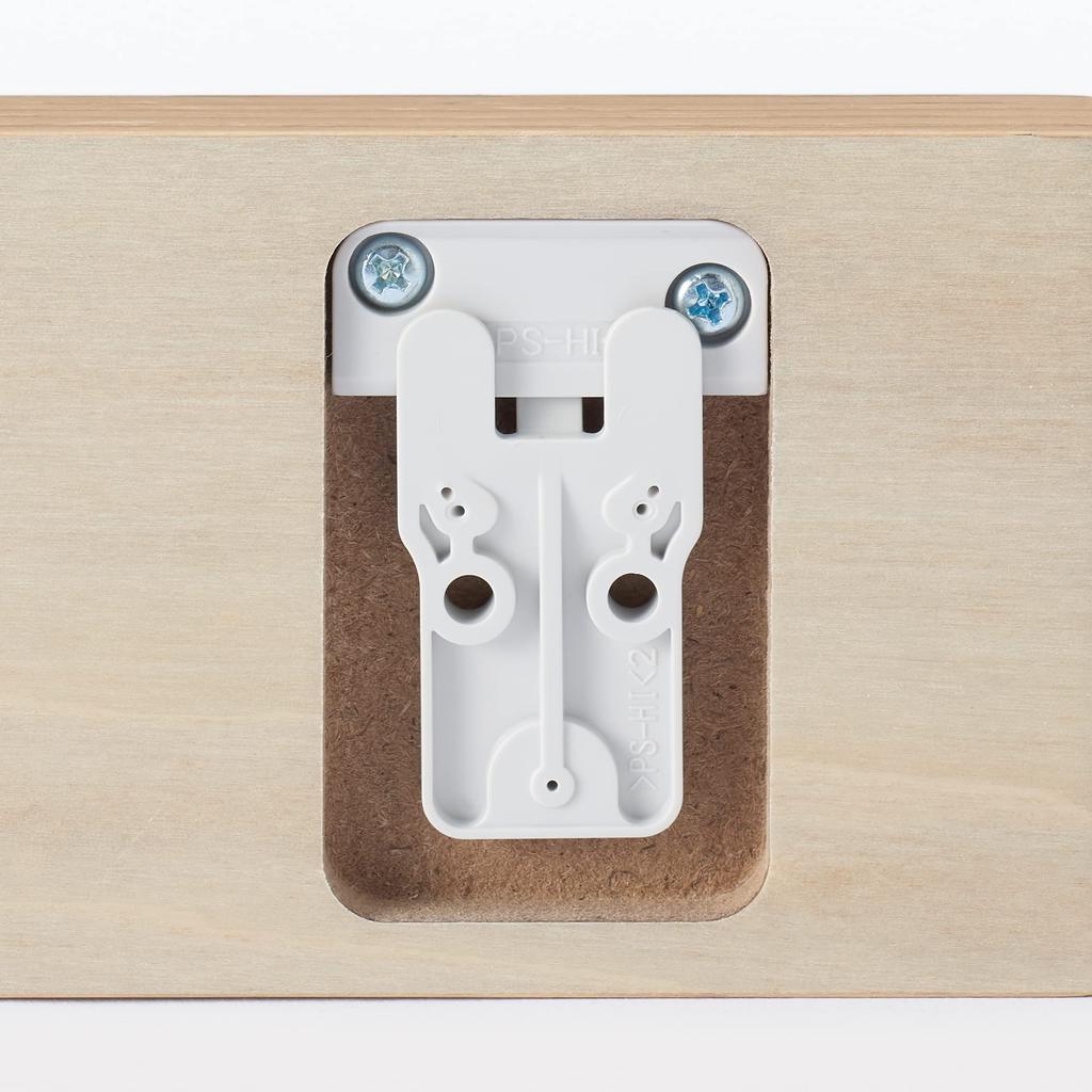 MUJI Furniture 44cm Wide X 10cm Deep X 8cm Oak 12939696 Wall-Mounted Tray, High, Veneer,