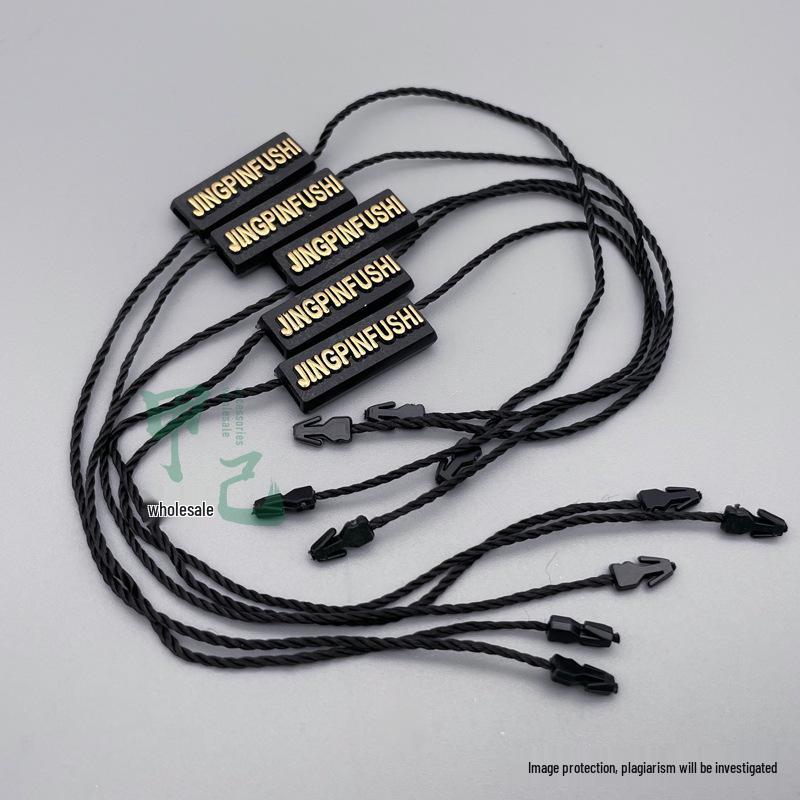 JINGPINFUSHI Fashion Universal Hot Stamping Hang Tag String