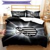 Fc Crest Design Printed Pattern Duvet Cover Set – includes 1 duvet cover and 2 matching pillowcases Bedroom decor Christmas gifts