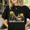 Floral Bicycle TShirt Sunflower Wildflower Graphic Tee Cute Garden Nature Shirt for Unisex Summer Botanical Gift Tops Y2k Top
