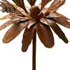 Rostfreie Outdoor-Dekoration Rostblume Metall-Gartenspieß, Rostige Eisenkunst Pflanzgefäß-Zubehör Gartendekoration, Wetterbeständiges Ornament