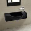 Vidaxl Ceramic Sink With Tap Hole, Black