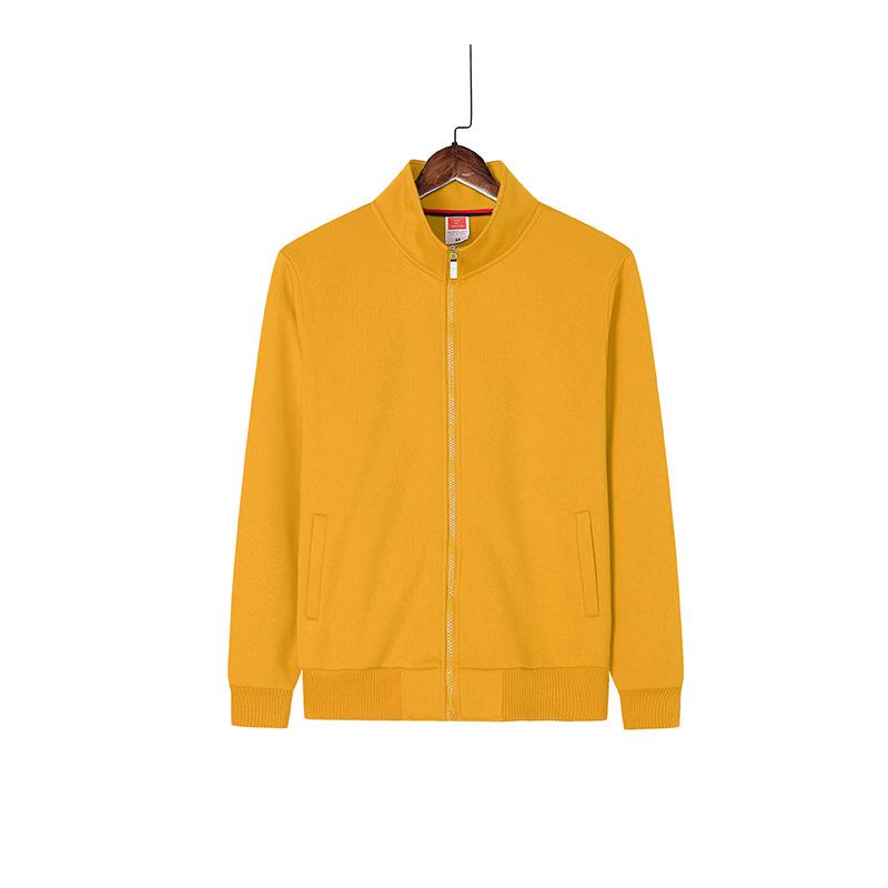 Winter Fleece Lined Stand Collar Sweatshirt - Thick Korean Style Windproof Jacket