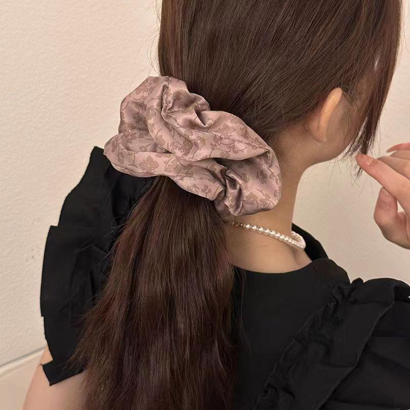 Korean Retro Floral Ponytail Hair Tie - Versatile, Elegant, and Exquisite Hair Accessory