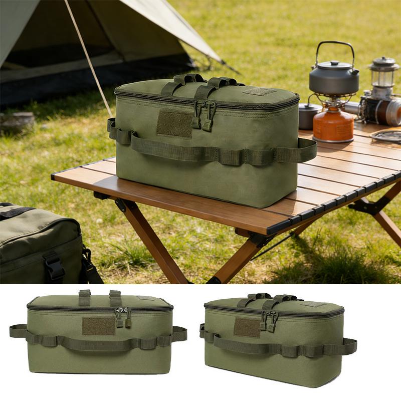Outdoor Camping Utensils Storage Bag Military Fan Portable Folding Handbag Multi-Functional Storage Bag for Picnic And Hiking