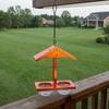 Yousheng Hanging Oriole Feeder, Outdoor Bird Feeder with Fruit Holder, Two-Cup Birdfeeder, Jelly And Fruit Feeder for Orioles Mockingbirds Backyard