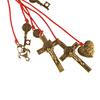 Vintage Catholic Hanging Ornaments Catholic San Benito Medalla Cross  Home Office Decoration