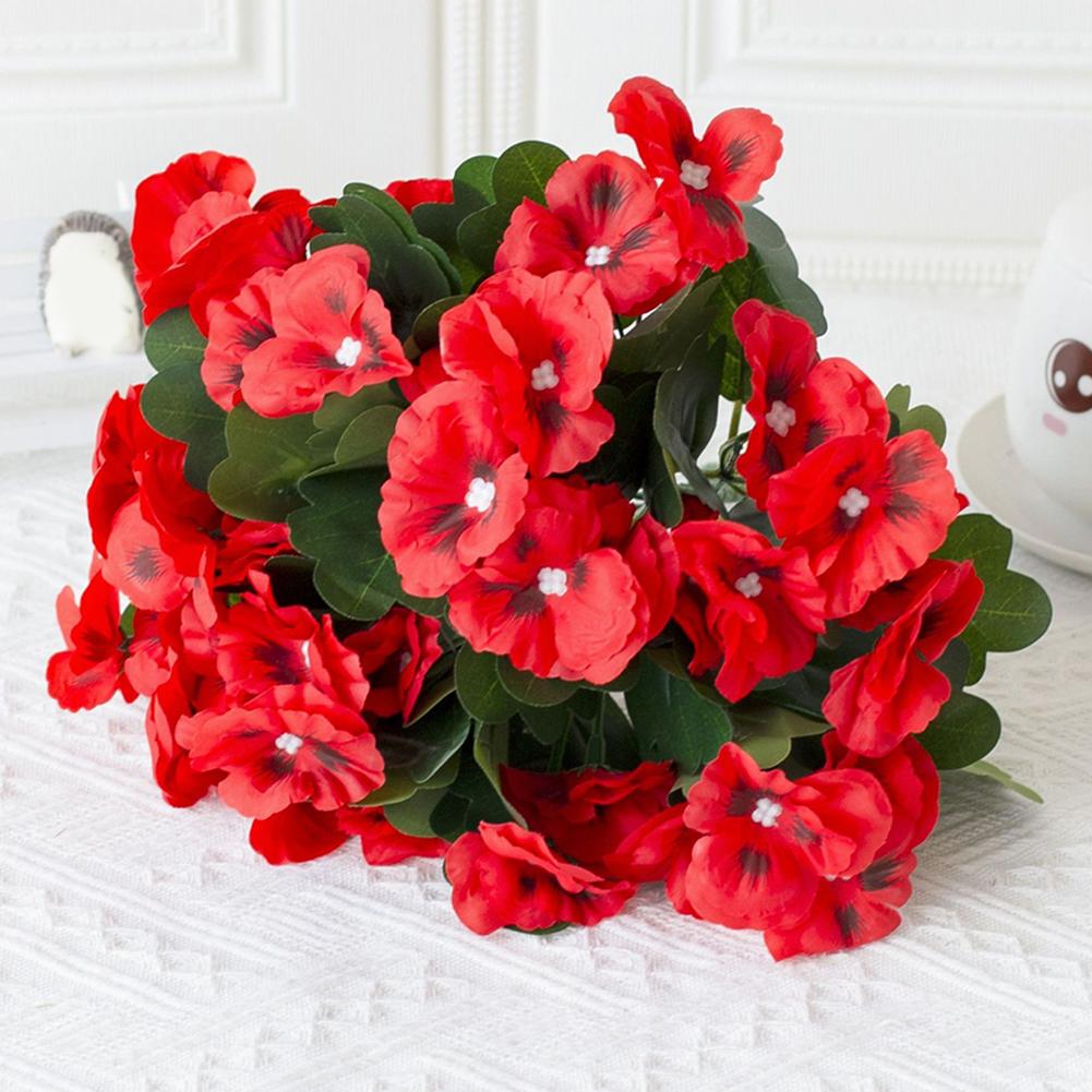 Artificial Pansies Indoor Outdoor Decor UV-Resistant Flowers Versatile Use
