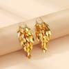 Bling Bling Long Tassel Dangle Earrings Korean Style Gold Earrings Metal Sequin Earrings  Women