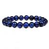 Brazilian Red Agate and Tiger Eye Volcanic Stone Bracelet with Cat's Eye Beads for Men and Women