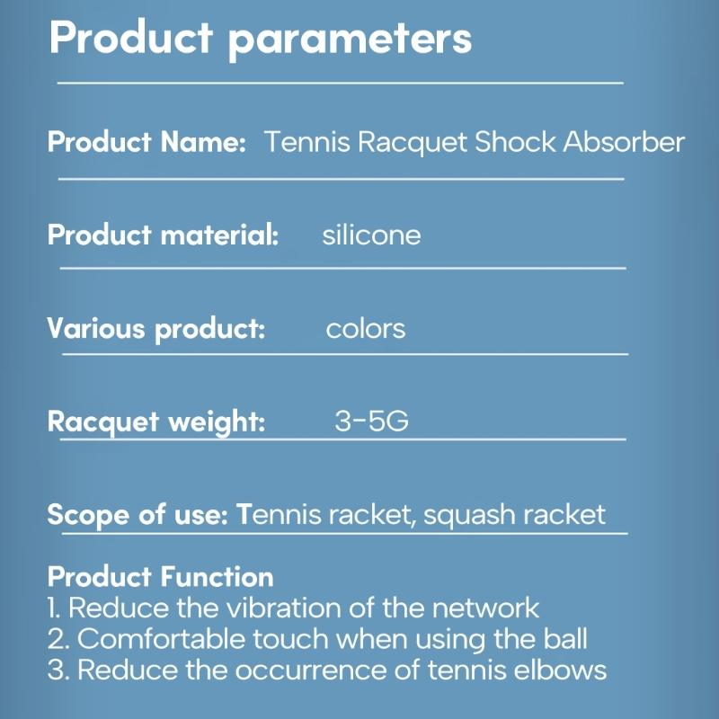 Cute Tennis Racket Vibration Dampener Silicone Cute Shaped Tennis String Absorber Vibration Dampeners for Tennis Racket