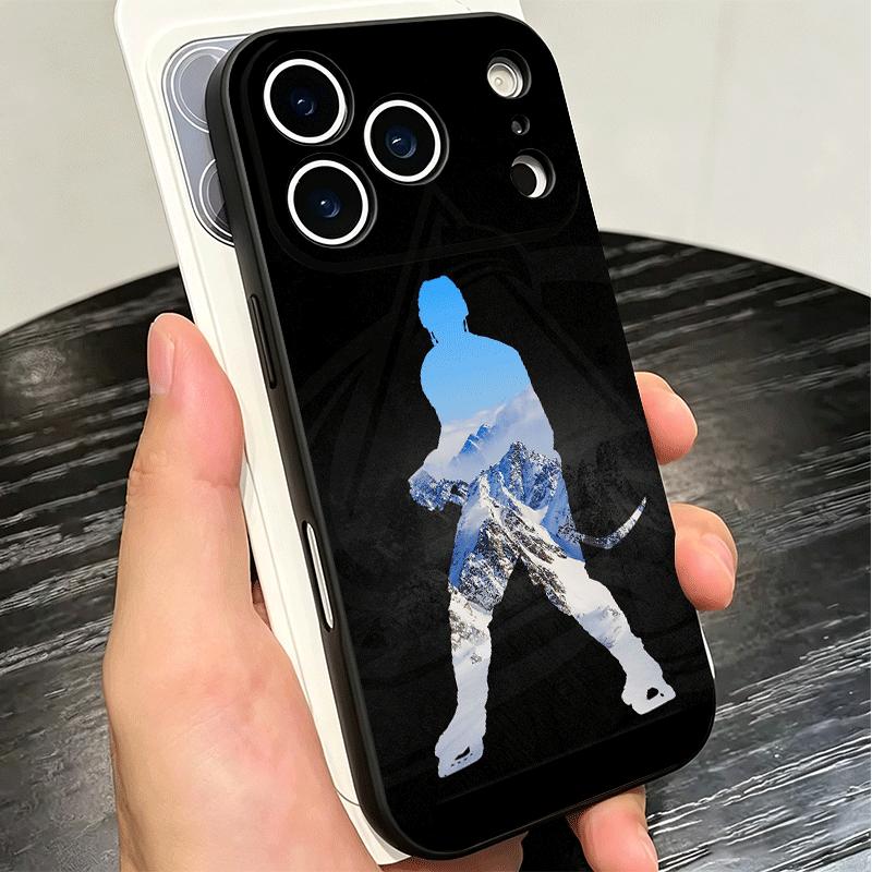 Ice Hockey Rink Sport Soft Phone Case for iPhone 16 16E 17 Air 15 Pro Max 14 Plus 13 Mini 11 12 7 Black Cover Back Shell