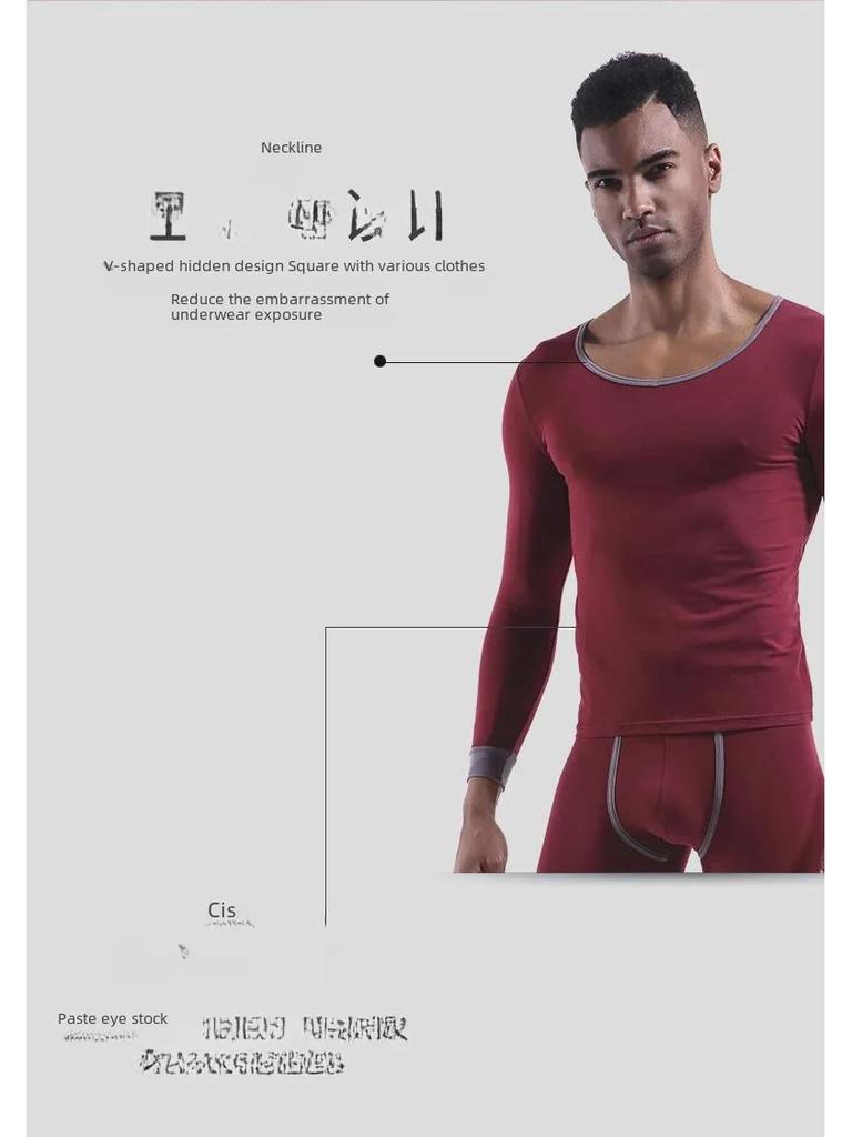 Men's V-Neck Thin Cotton Sweater - Slim, Warm Long-Sleeve Top for Autumn
