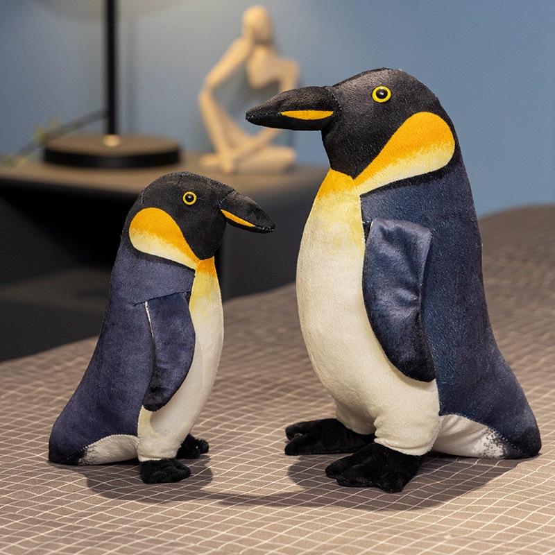 Bai Fen Bai Dolls And Toys Cute Simulation Emperor Penguin Doll Plush Toy Aquarium Little Penguin Doll Children Accompany Soothing Doll