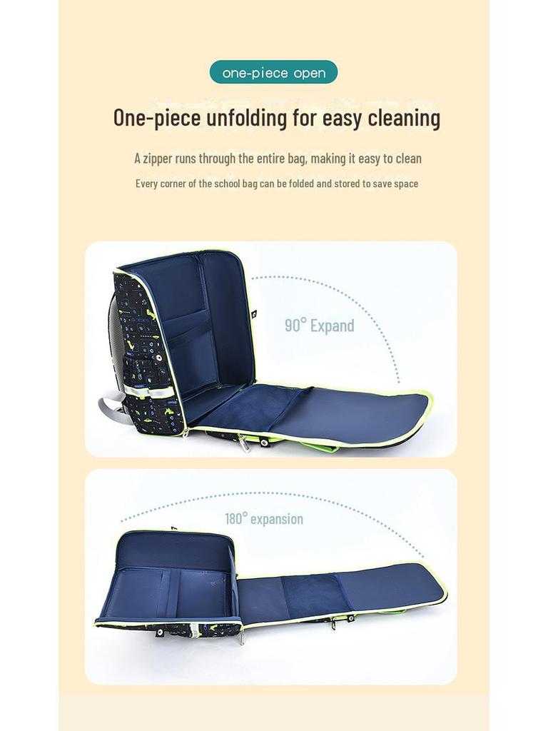 Kinderrucksack mit Cartoon-Motiv: Einteilig, großes Fassungsvermögen, für Jungen und Mädchen